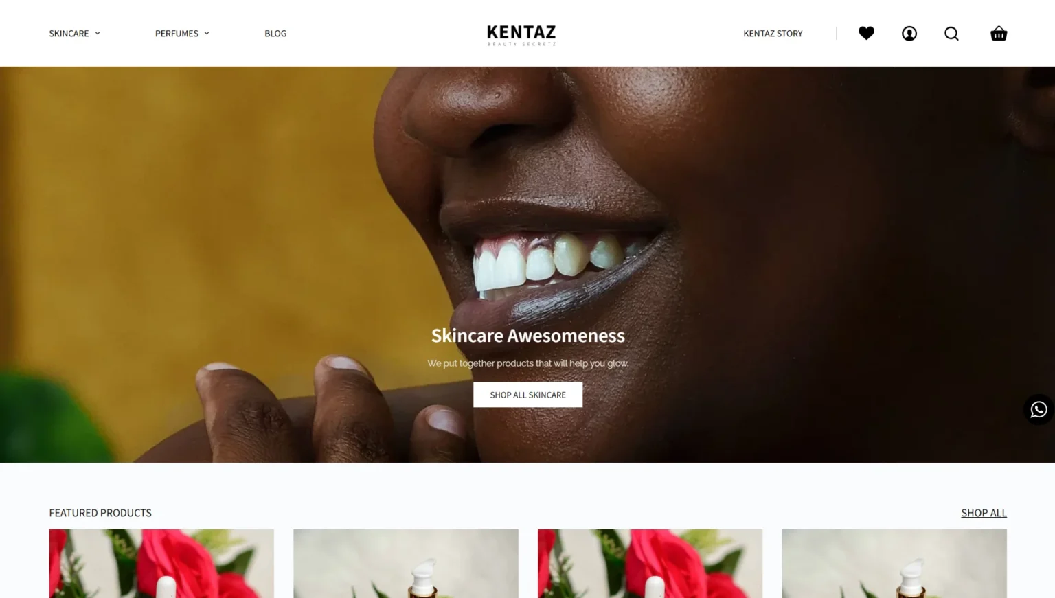 Full Ecommerce experience for Kentaz
